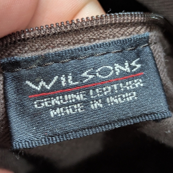 Vintage Wilsons Leather Dark Brown Long Strap Purse - Picture 9 of 10